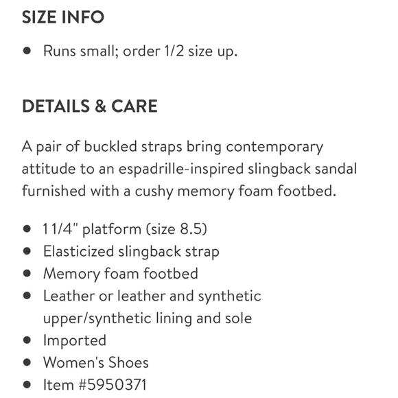 Karl Lagerfeld Alexi Sandal Sz 6.5 Tan Leather Espadrille Platform Slingback New - Picture 10 of 10